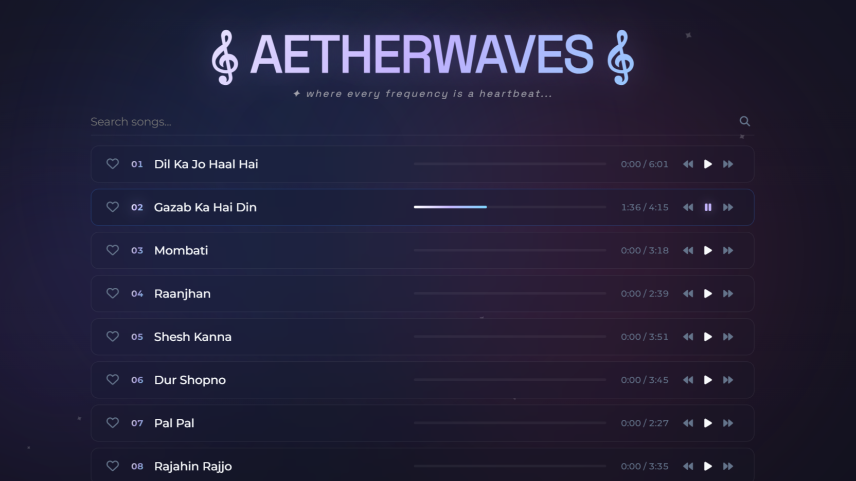 Playlist Project